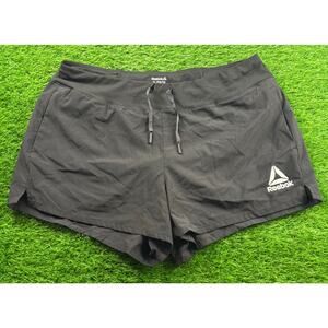 Reebok Men’s Training Shorts XL Black Athletic Gym Running Workout Activewear